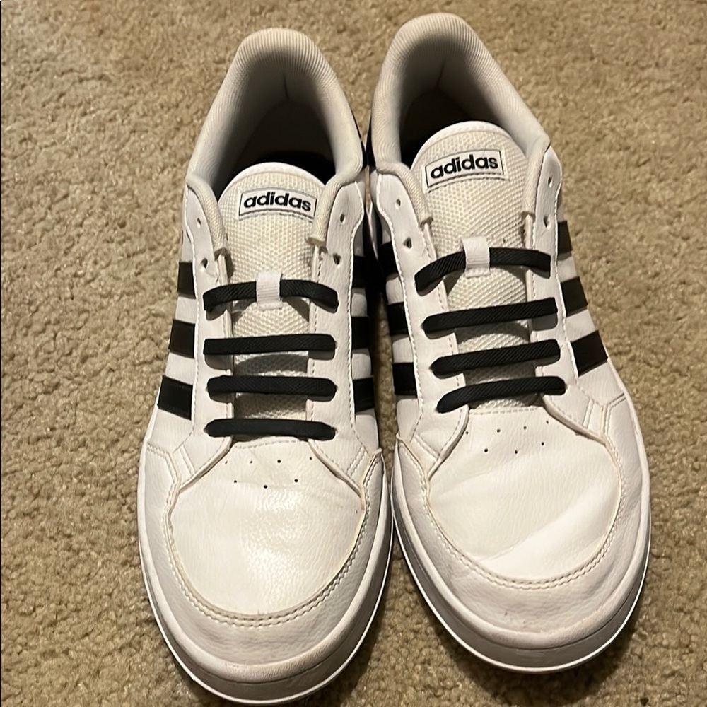 Adidas White and Black Classic Sneakers